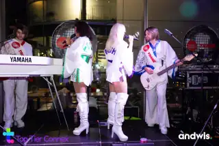 The ABBA tribute band on stage