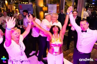 Hands in the air on the dancefloor