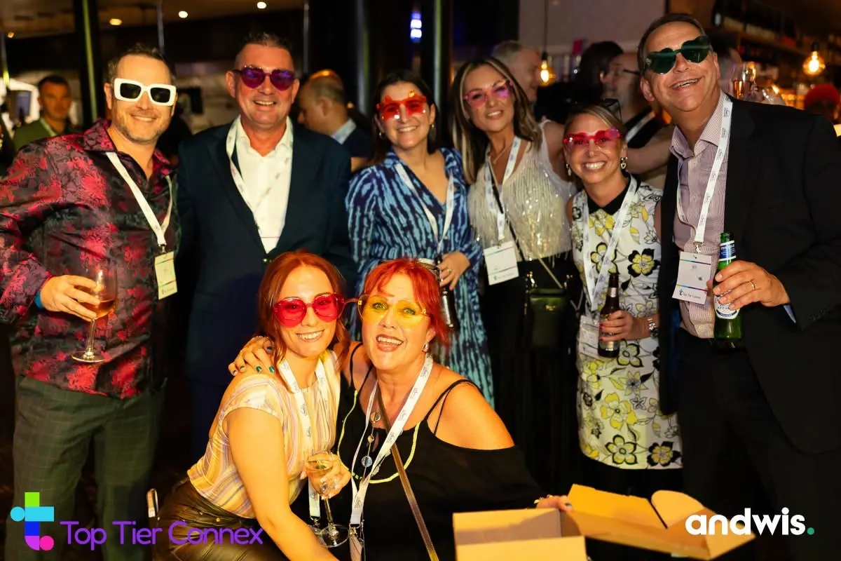 Party glasses on